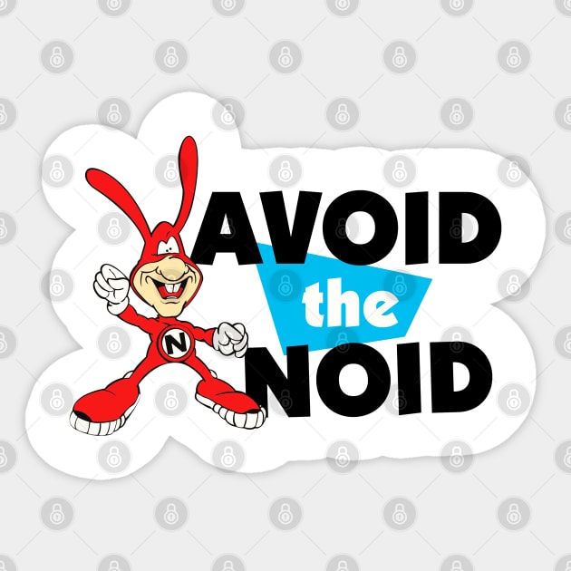 Avoid The Noid - The Flop House Sticker by tukiem